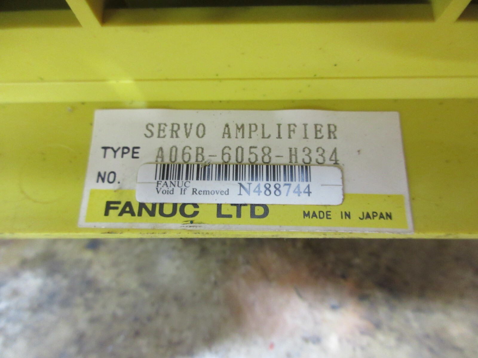 FANUC SERVO AMPLIFIER A06B-6058-H334 A16B-1100-0300/04B A20B-1003-0864/01A
