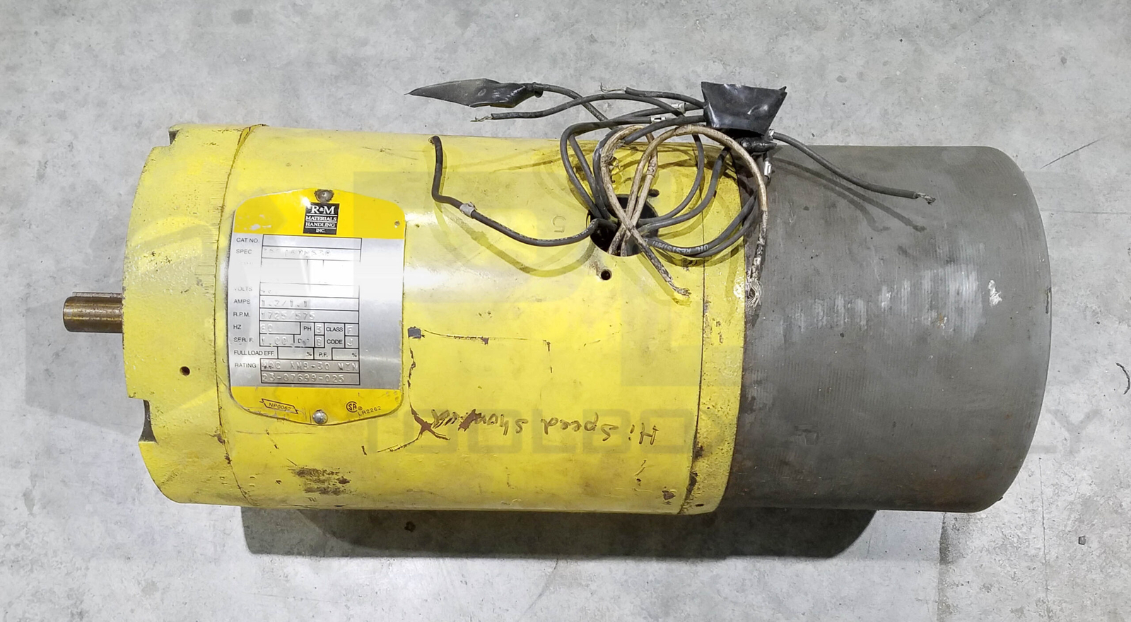 R&M MATERIALS HANDLING 35F167W538 CRANE MOTOR, 3/4HP 3PH 1725RPM FR: 56C