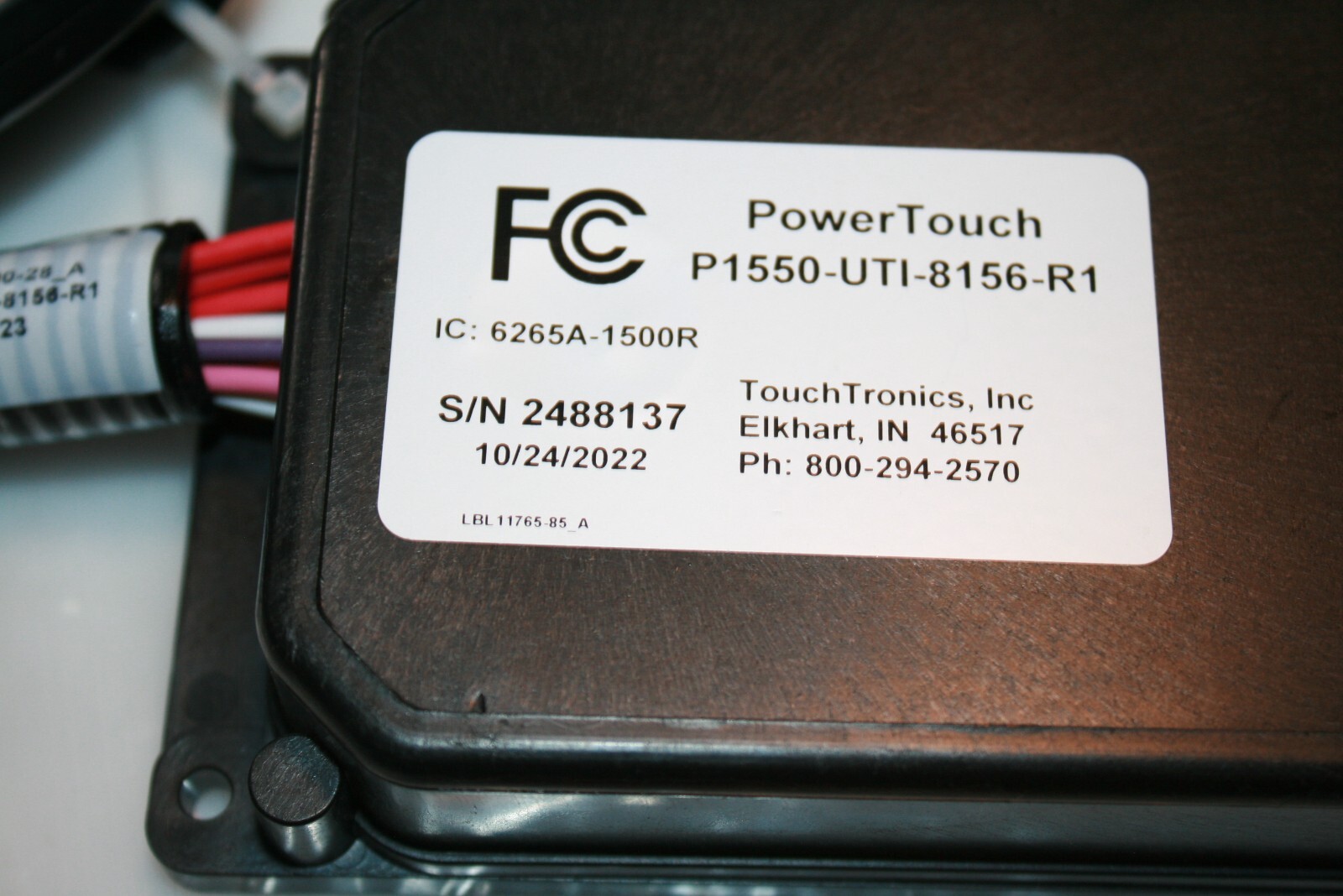 Touch Tronics 1550-UTI-8156-R1 Power Touch Radio Remote Control System 3 fobs