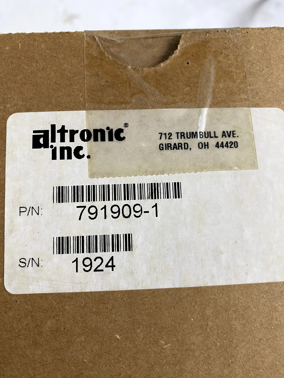 Altronic 791909-1 for CPU-95
