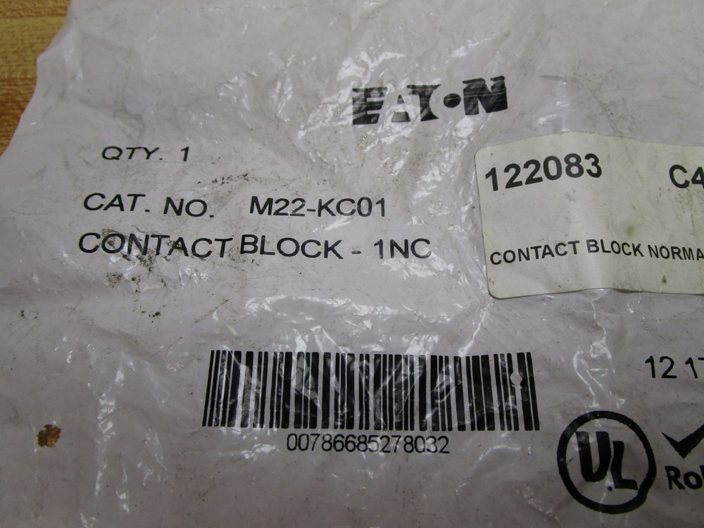 Eaton M22-KC01 Moeller Contact Block M22KC01