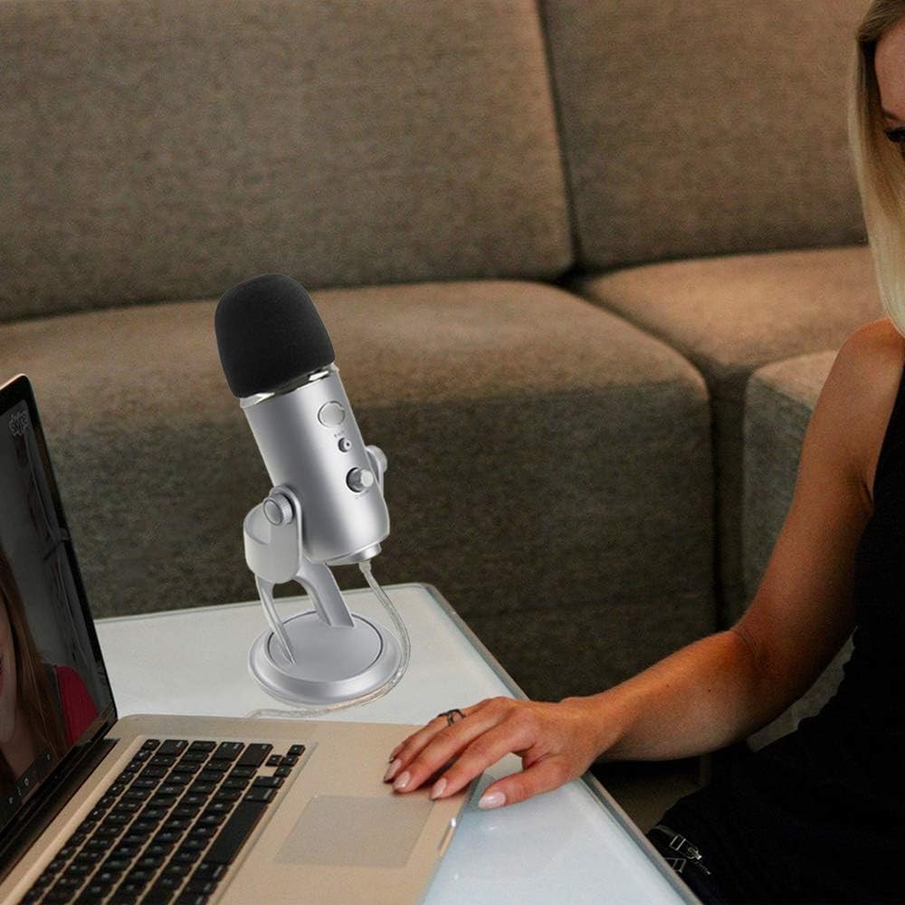 SUNMON Microphone Foam Windscreen Cover for Blue Yeti, Yeti Pro and Yeti X Micro