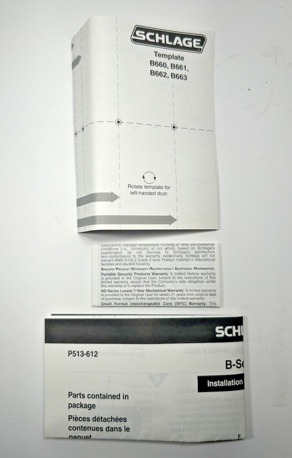 SCHLAGE B663P EV 613 Everest CYL X Classroom Turn NOS Bronze