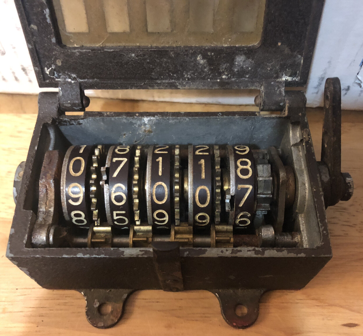 Antique R.E. Hart Production Counter 5A Oct 1948 BATTLE CREEK Working