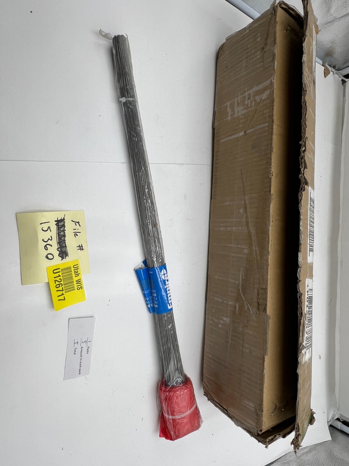 5 Packs of 100 Empire 2.5″ x 3.5″ RED Stake Flags 21″ Stem Factory Part # 78-007