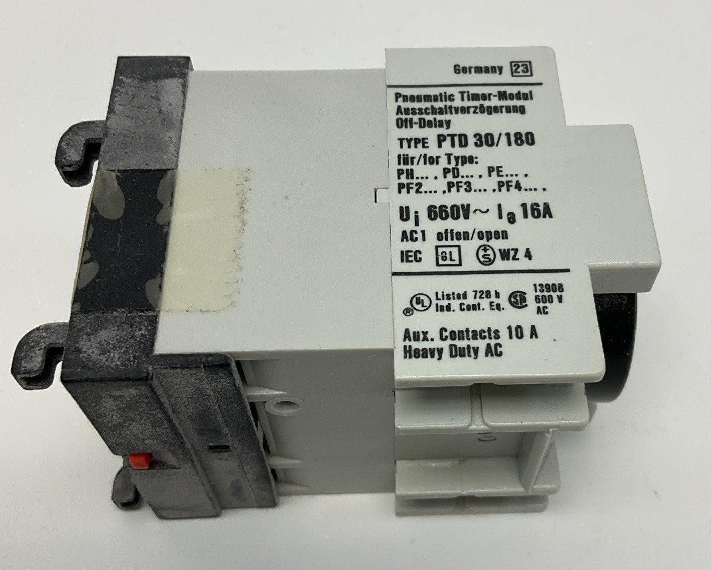 Square D PTD-30 Class 9999 Pneumatic Timer Module