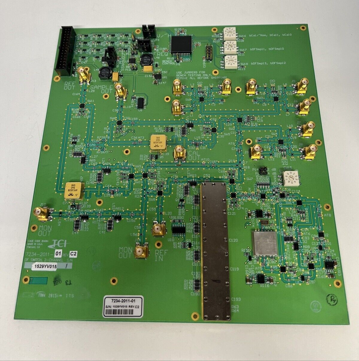 TCI 7234 , 7234-2011-01 Rev C2 , DF SWITCH , 2-CHANNEL , 7234-9011 Rev C