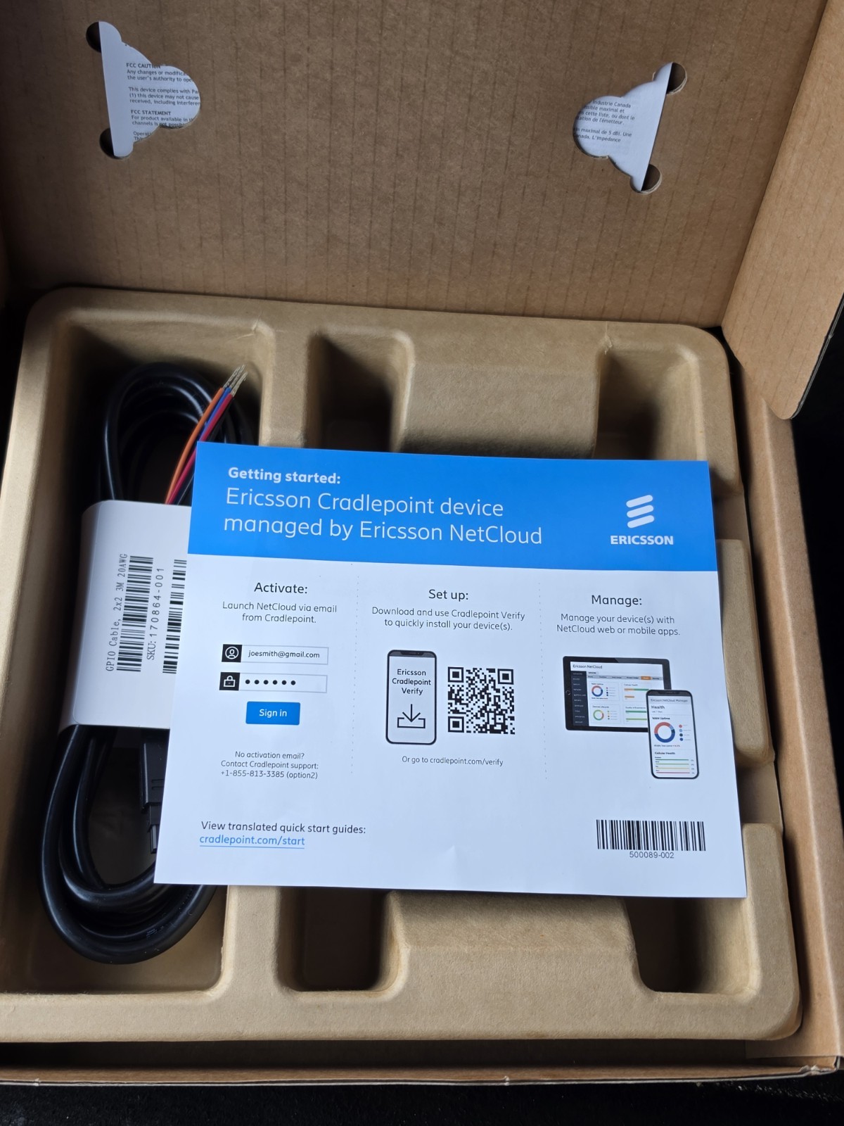 Cradlepoint Technology IBR900-1200M-B Router WiFi No Antennas