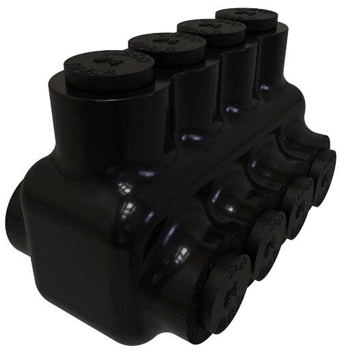 Ilsco PBTD Nimbus Insulated Aluminum Multi-Tap Connector, 4-14, 4 Ports
