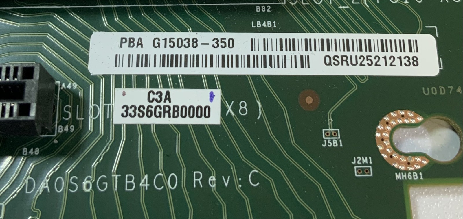 Intel DA0S6GTB4C0 Rev:C 2U 3-Slot PCIe X8 Riser Card “Q1E”