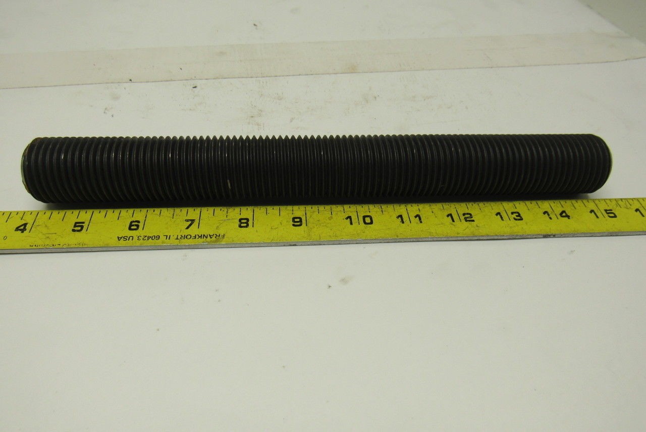 1-1/4″-8×8″ (OAL 8-1/4″) A193 B7 Fully Threaded Stud Black Finish Lot of 3