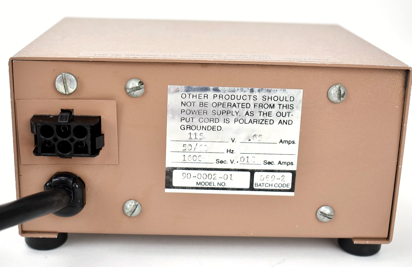 BHK Analamp Hamamatsu 90-0002-01 Mercury Pen-Ray Lamp Power Supply – 115V
