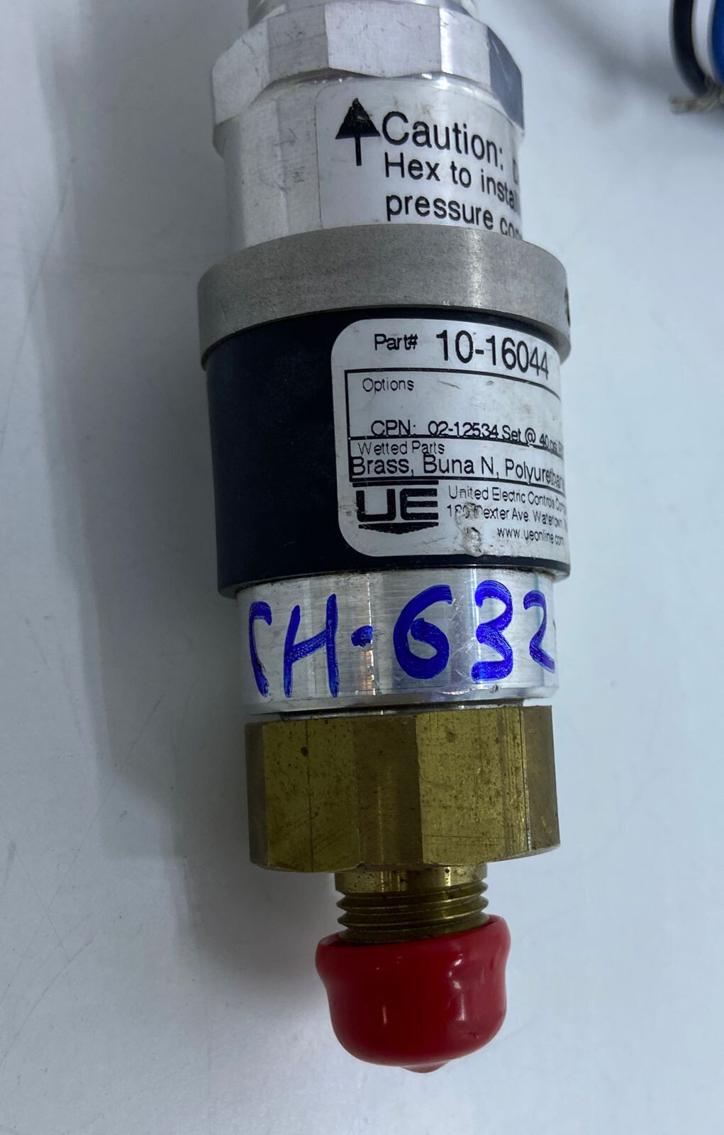 Fike United Electric Controls 10-16044 Discharge Pressure Switch 10-150P, CH#632
