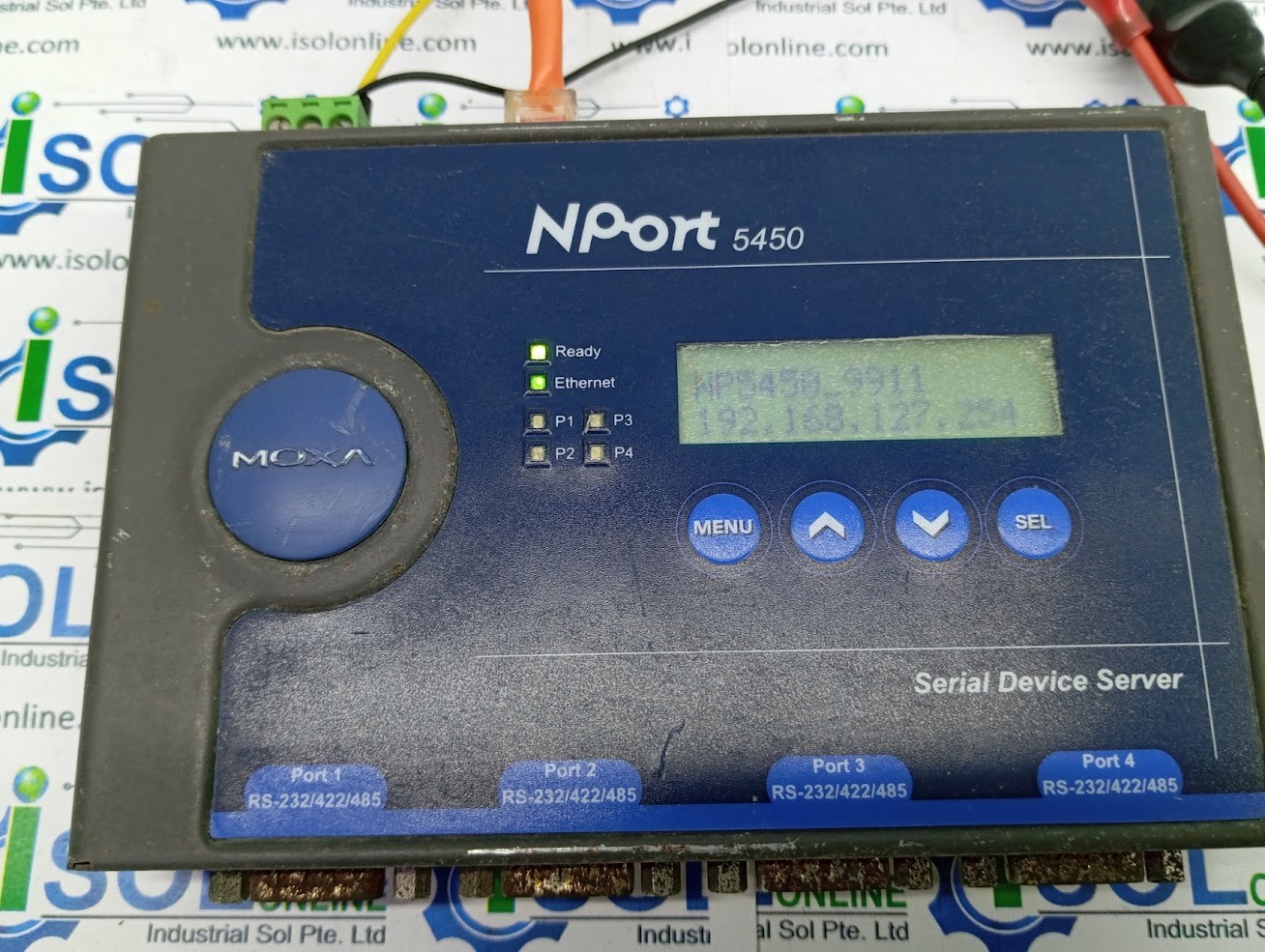 Moxa NPort 5450 Rev 1.2 Serial Device Server 1201054501011 4-Port RS-232/422/485