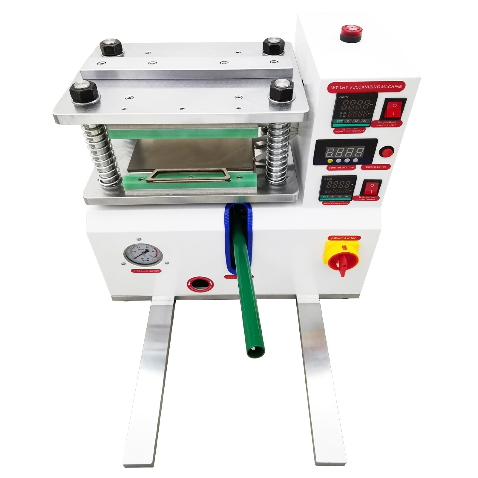 110V 1500W Vulcanizing Machine 50-350℃ Desktop Flat Plate for Rubber Plastic
