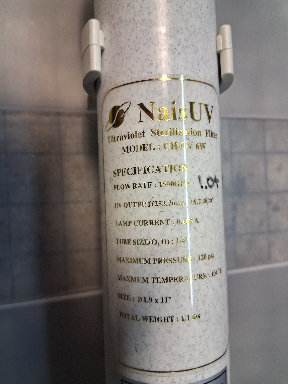 Nais UV Ultraviolet Sterilization Filter Model CH-UV 6W