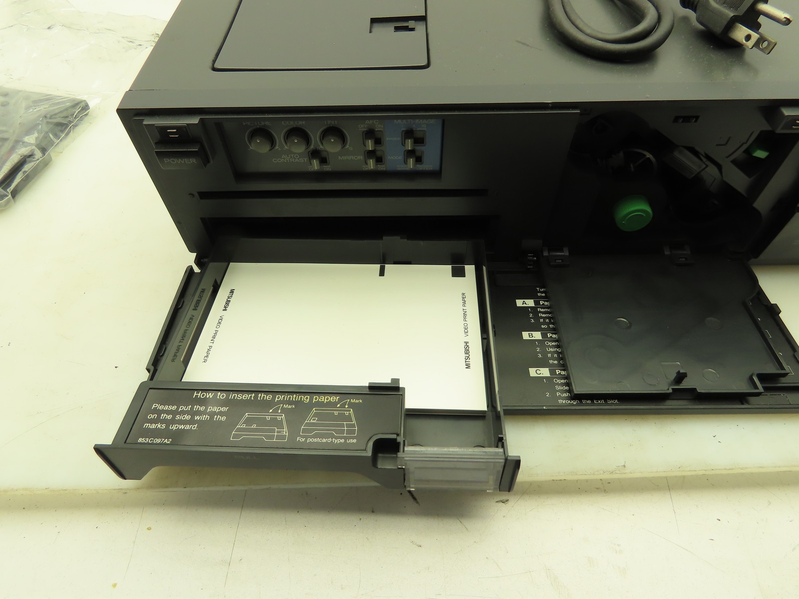 Mitsubishi CP-10U Video Printer Color Remote