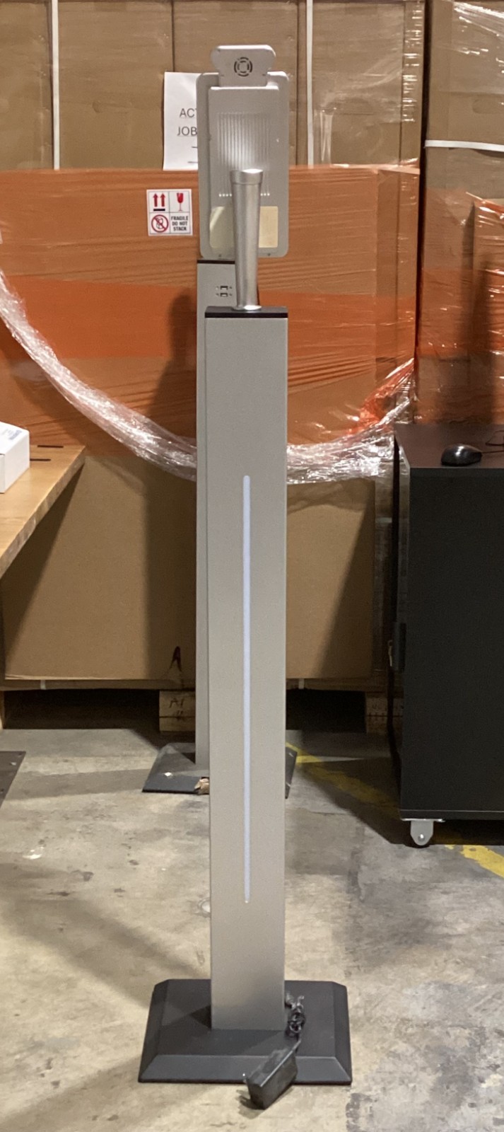 Covid 19 Kiosk W/4ft Stand SKU#: C19TS8F4