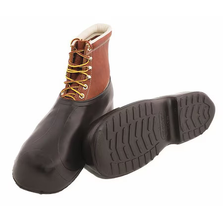 Tingley 1300 Overshoes, Ankle Style, Natural Rubber, Cleated Sole, 4 In H,