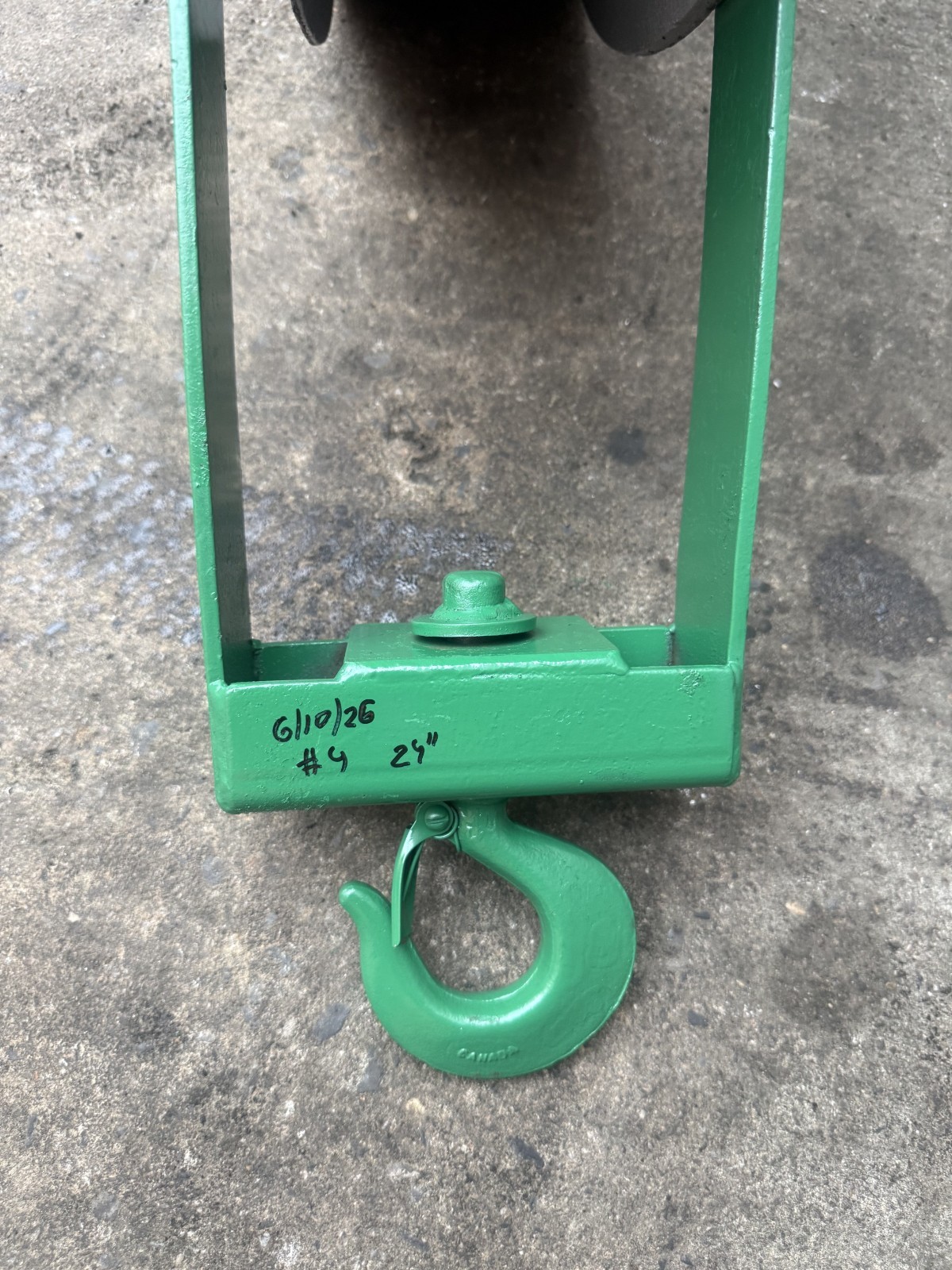 Greenlee 24 inch 4000lbs Sheave Cable Puller Tugger. Works Fine. 6/10 #4