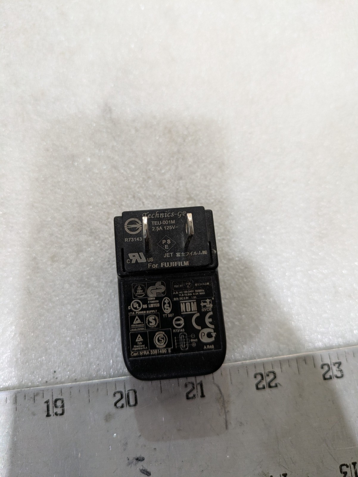 Fujifilm AC-5VT Power Adapter 0.2A with Technics-GP TEU-001M 2.5A 125V