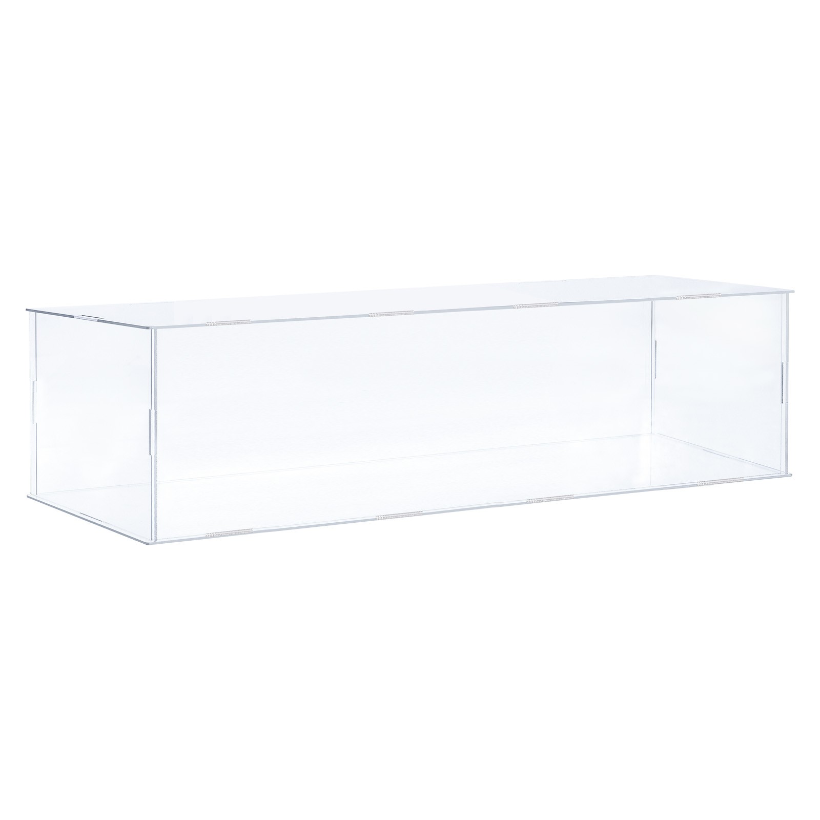 Acrylic Display Case Plastic Box Cube Storage Box Transparent 41x16x10.5cm