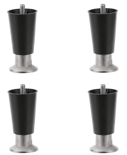 Heavy Duty Leg, 4 inches, 3/8-16 – 4 PACK, Commercial Replacement Legs
