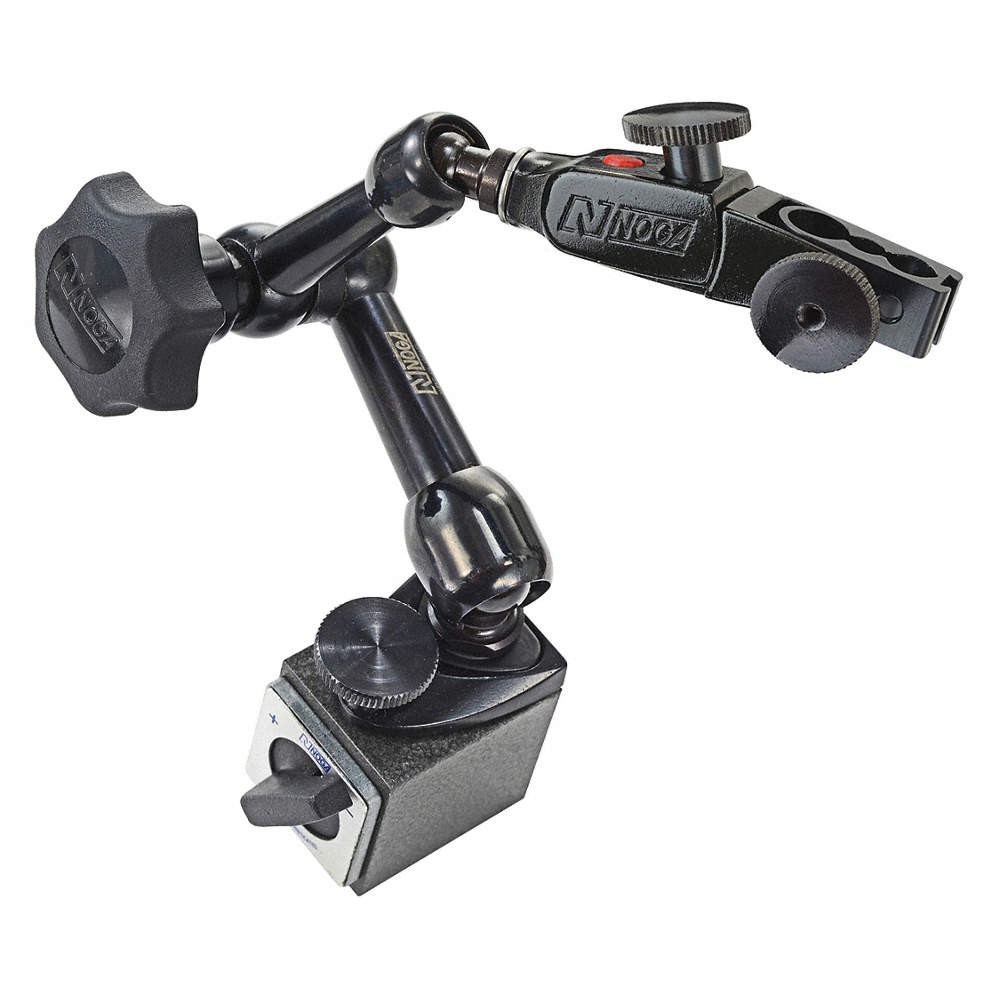 NOGA NF6160 Magnetic Base,8″ L,0.440″ Rod dia.,Steel 436L77