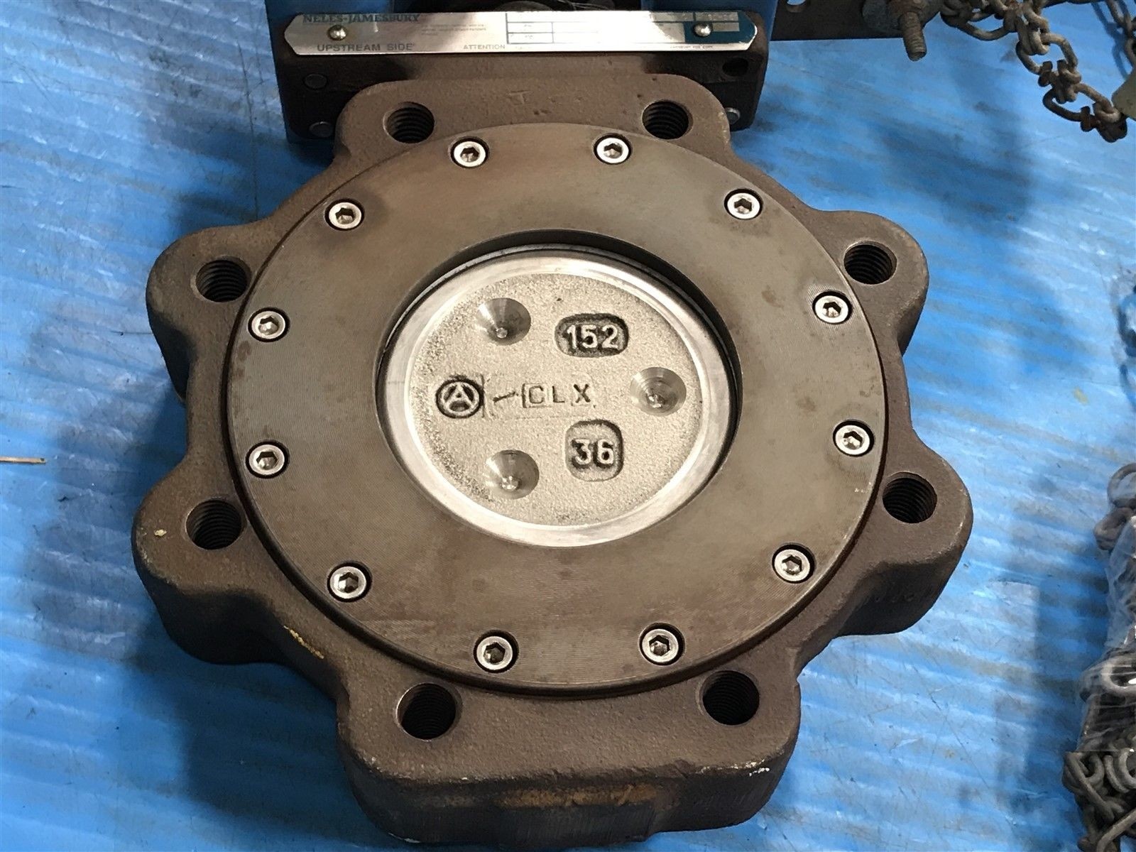 USED NELES-JAMESBURY 4-815L-11 2136TT 4″ BUTTERFLY VALVE & ROTO HAMMER (1C)