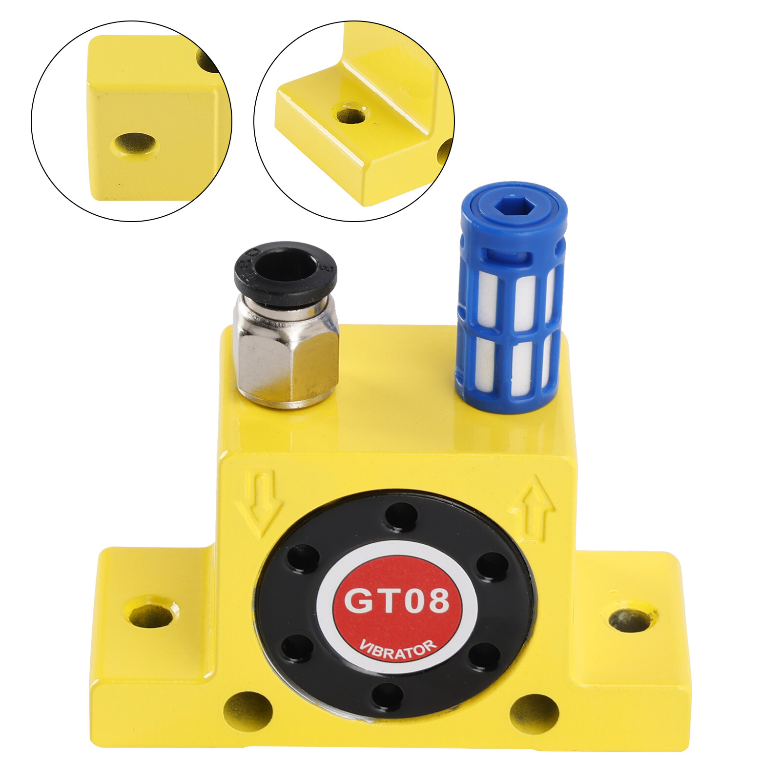 Pneumatic Turbine Vibrators GT08 1/8″ Silent Golden Industrial Vibrator