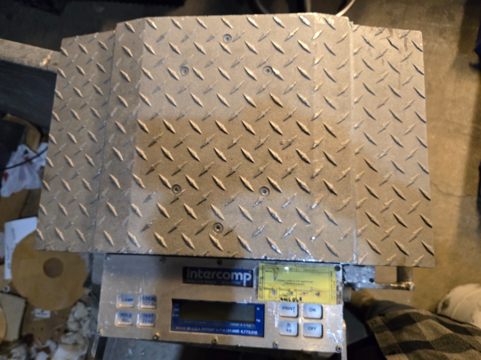 Intercomp PT300 wheel load scale 20,000 lb. portable complete Truck