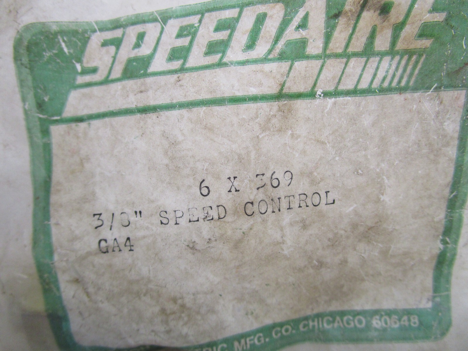 NEW SPEEDAIRE 6X369 FLOW CONTROL EXHAUST SEALED BAG