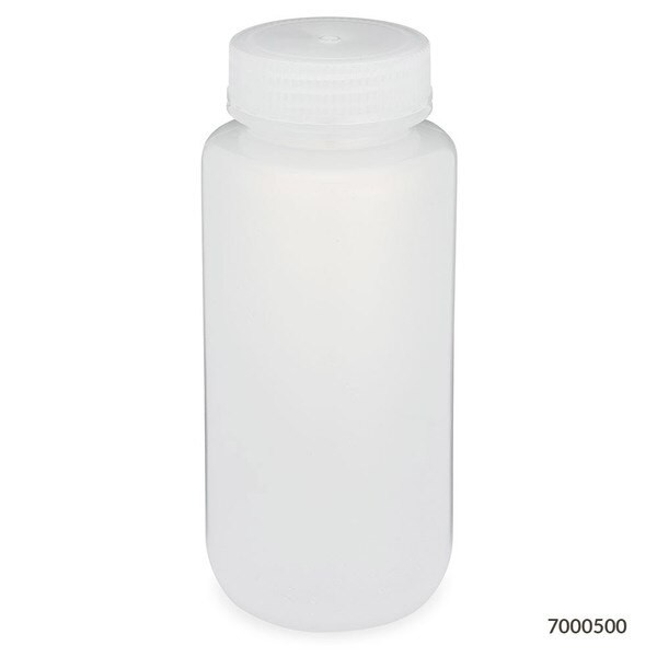 Globe Scientific 7000500 Bottle, 170 mm H, Natural, 73 mm Dia, PK12