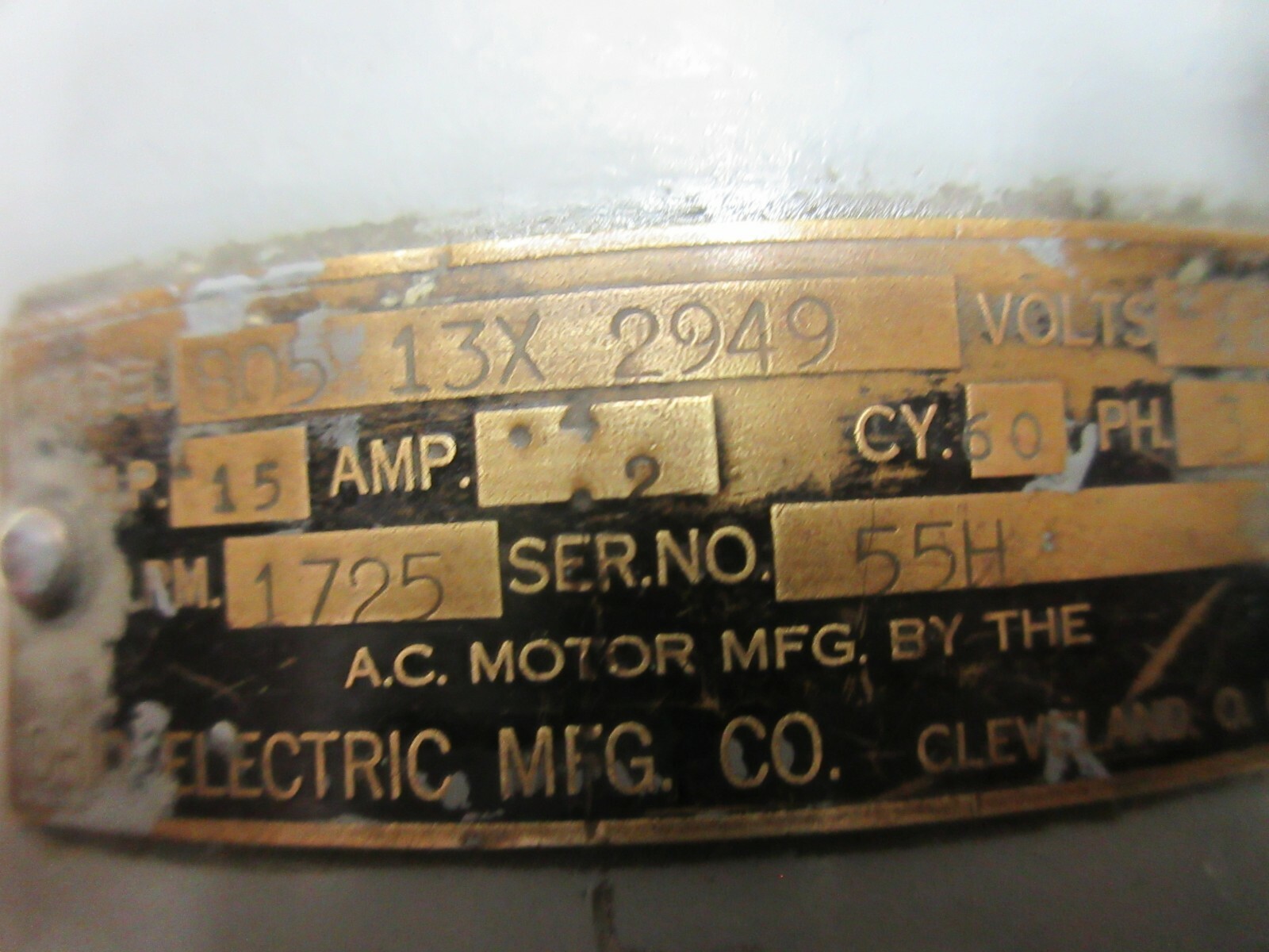 OHIO ELECTRIC MOTOR 805 13X 2949 HARDINGE CROSS SLIDE? 80513X2949