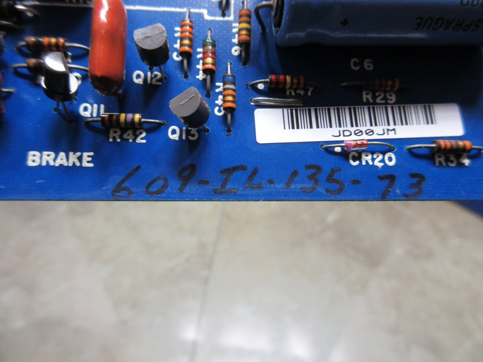 INLAND MOTOR CORP MODEL 20 609-IL-135-73 INTERLOCK AND BRAKE EM-3-00 20 CNC