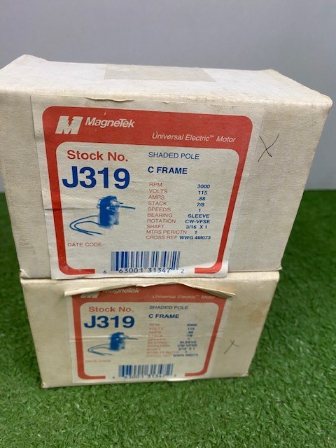 Magnetek J319 Shaded Pole C Frame 3000RPM 115V .88A 1 speed Shaft 3/16″ x 1″