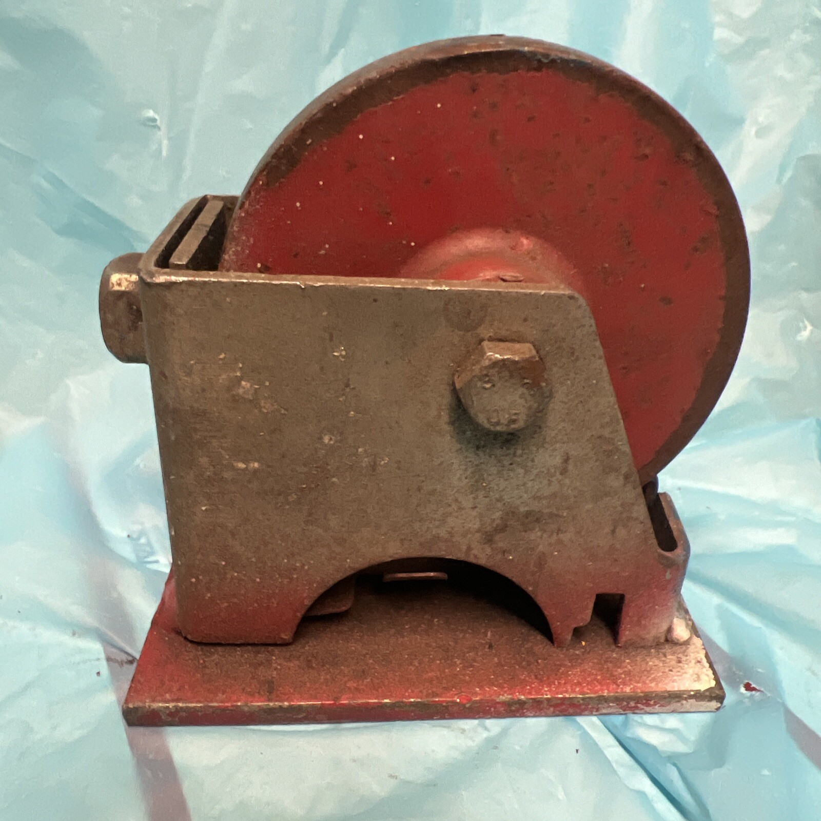 4 1/2″ Plated Swivel Metal Steel Caster -Machine Wheel EUC HEAVY DUTY IRON