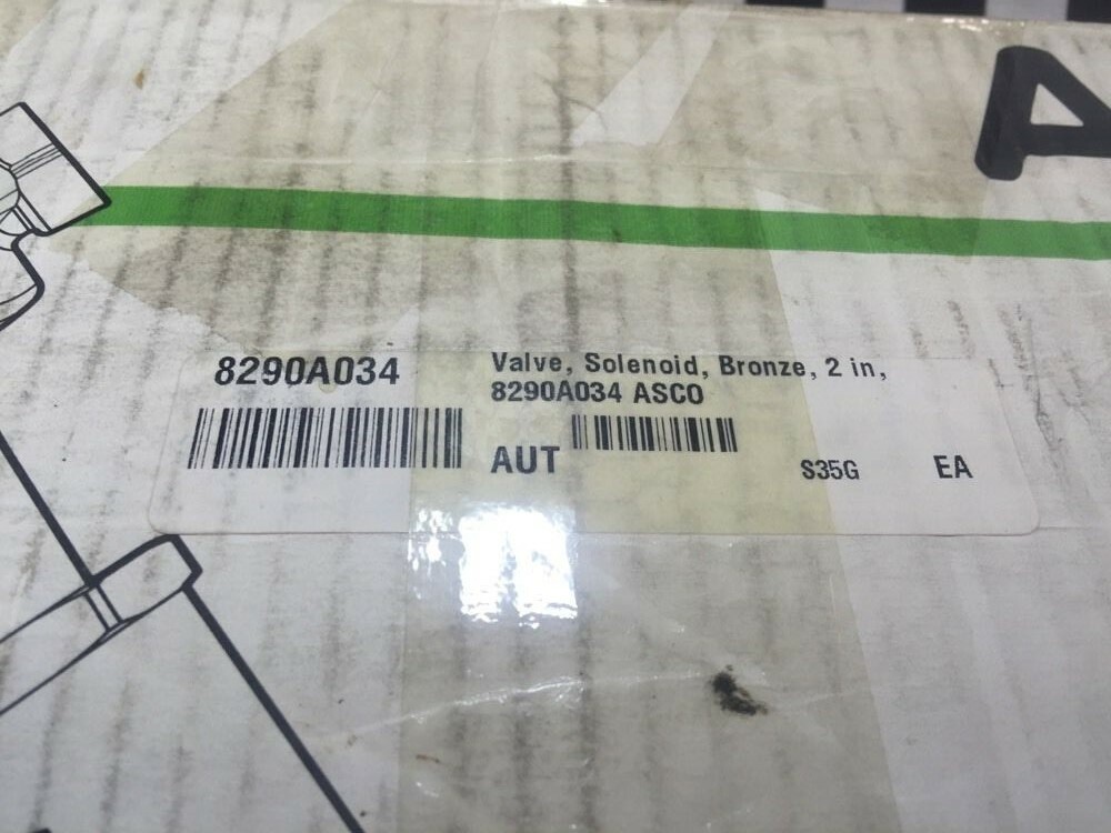 Asco Solenoid Valve Angle Body 2″, 8290A034, LOT OF 2, Shipsameday