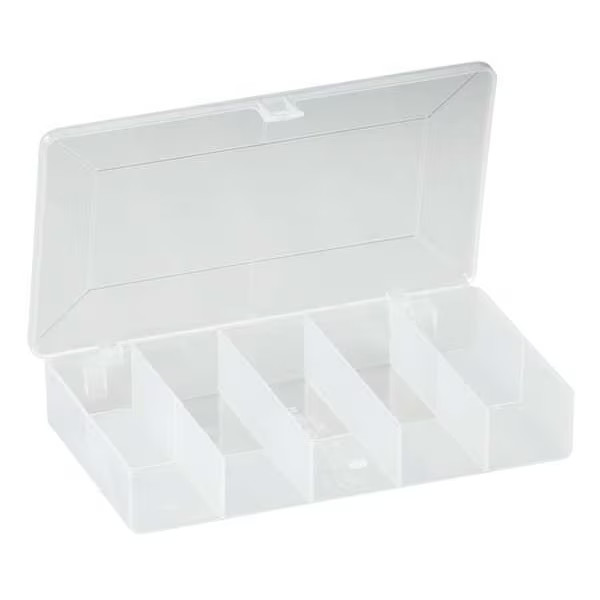 Plano Compartment Box with 7 compartments, Plastic, 1.13″ H x 3-3/4 in W 3449-87