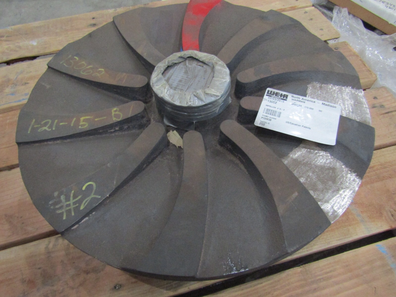 Weir Pump 13062 Impeller 4″ H-P