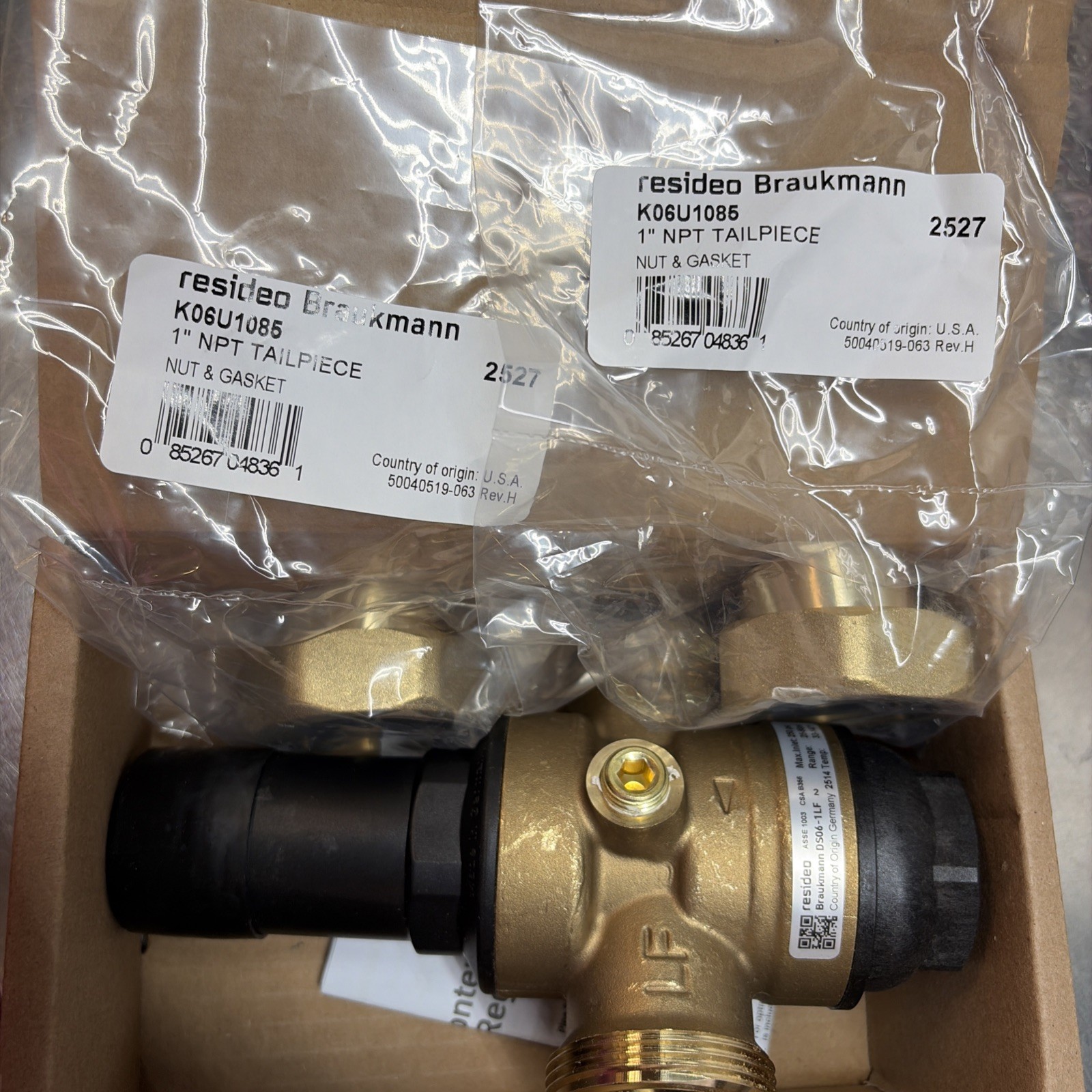 Resideo Braukmann 1″ Dialset PRV Double Union NPT DS06-102-DUT-LF/U