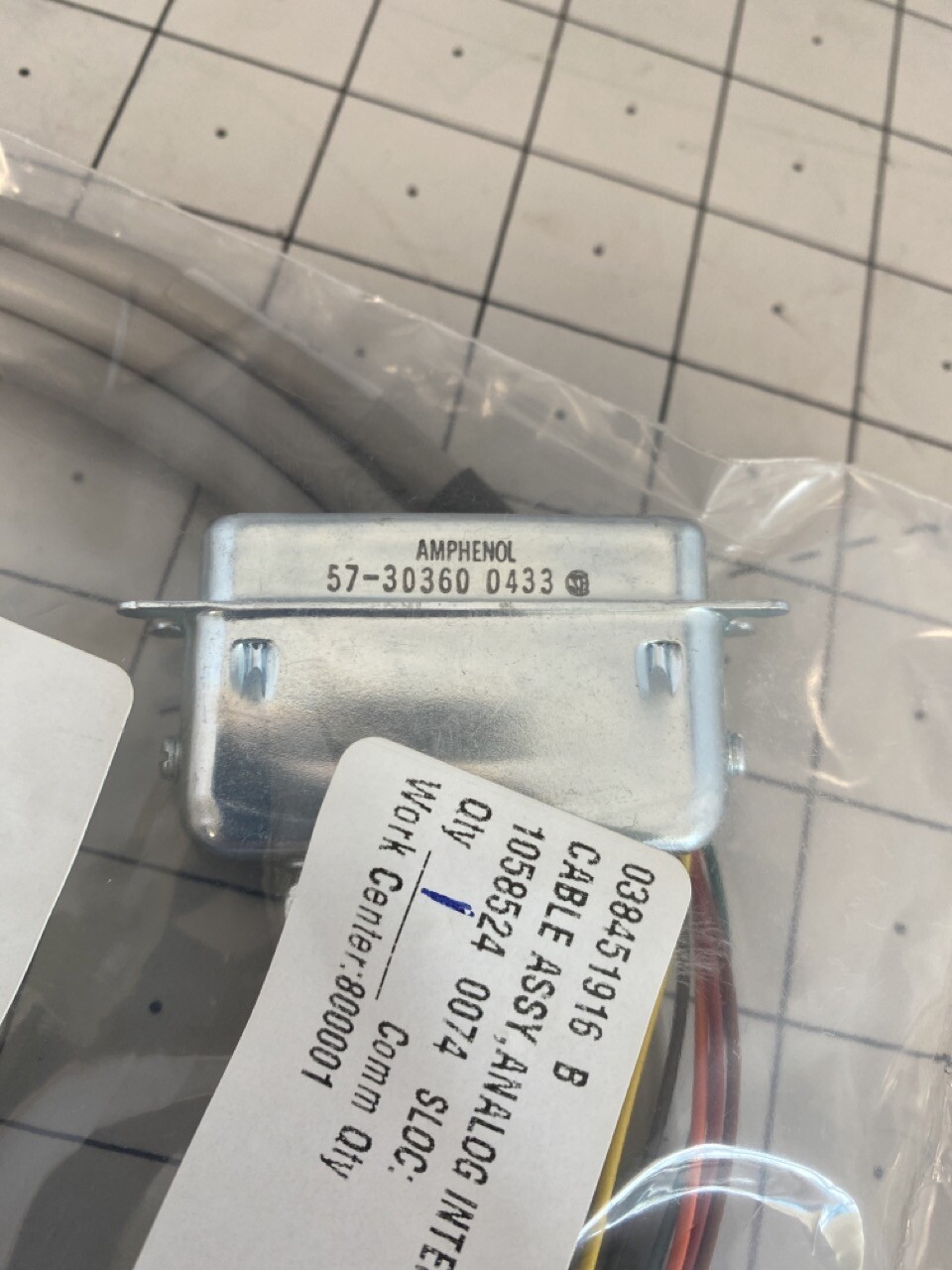 Veeco Cable Assy, Analog Interface PN: 038451916 REV:B