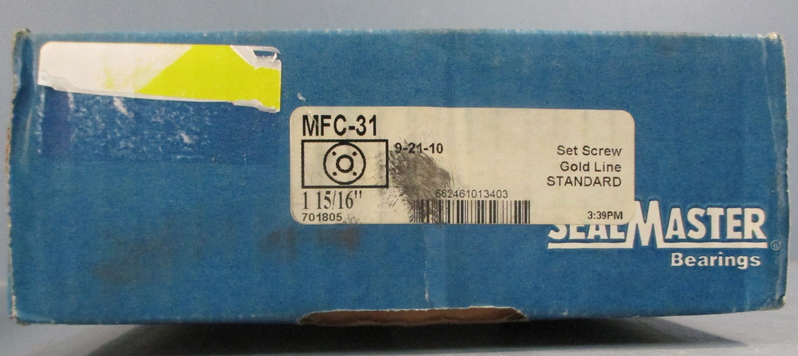 Sealmaster MFC-31 4-Bolt Piloted Flange Mount Bearing 1-15/16″ Bore