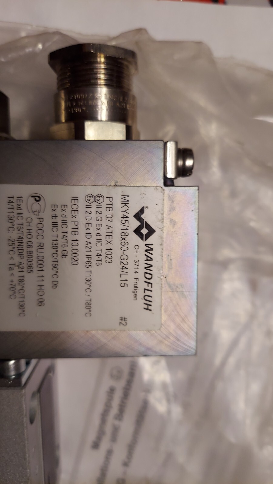 New Wandfluh MKY45/18X60-G24/L15 AEXd4D62/L15 149103239 Valve