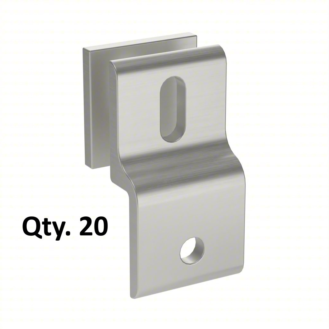 20 PACK- Aluminum Extrusion TSlot Mesh Panel Retainer- Fath 20 Series 093P20LN