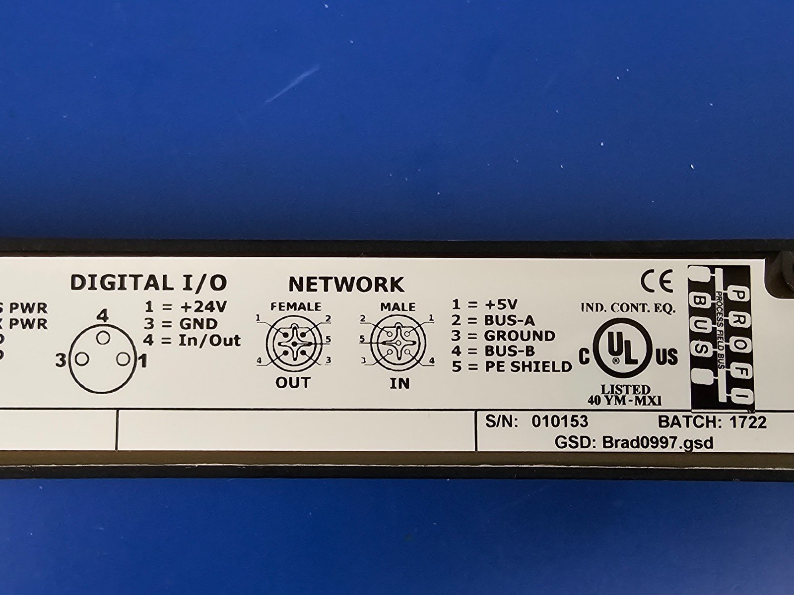 MOLEX TBDPB-880N-B84 PROFIBUS Compact 8-Port M8
