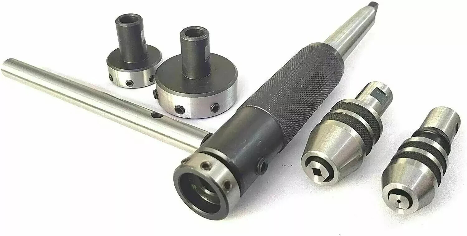 4MT Lathe Tailstock Tap And Die Holder set Sliding Floating Type MT4 Shank INCH
