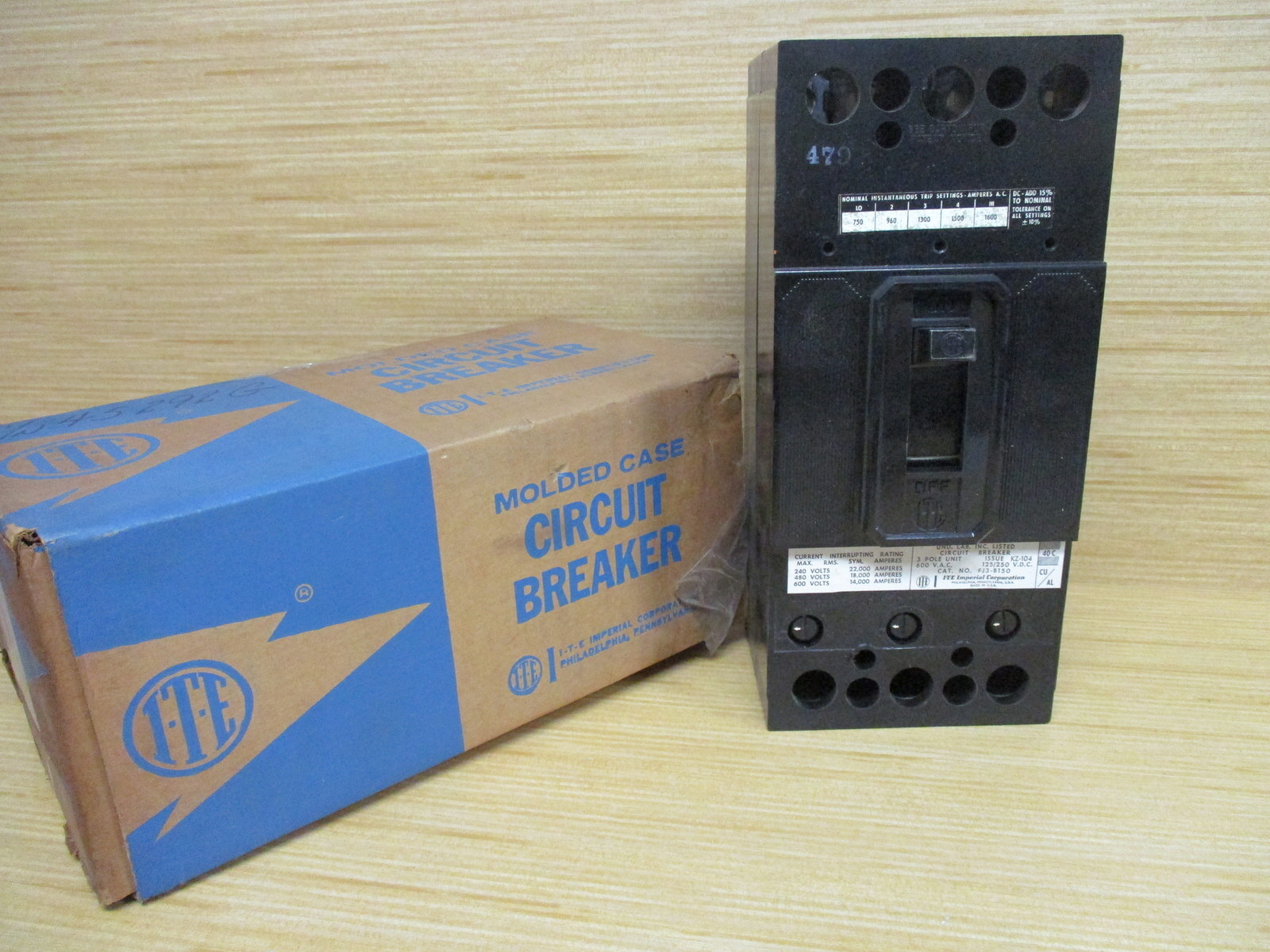 ITE FJ3-B150 Siemens Circuit Breaker 100 AMP