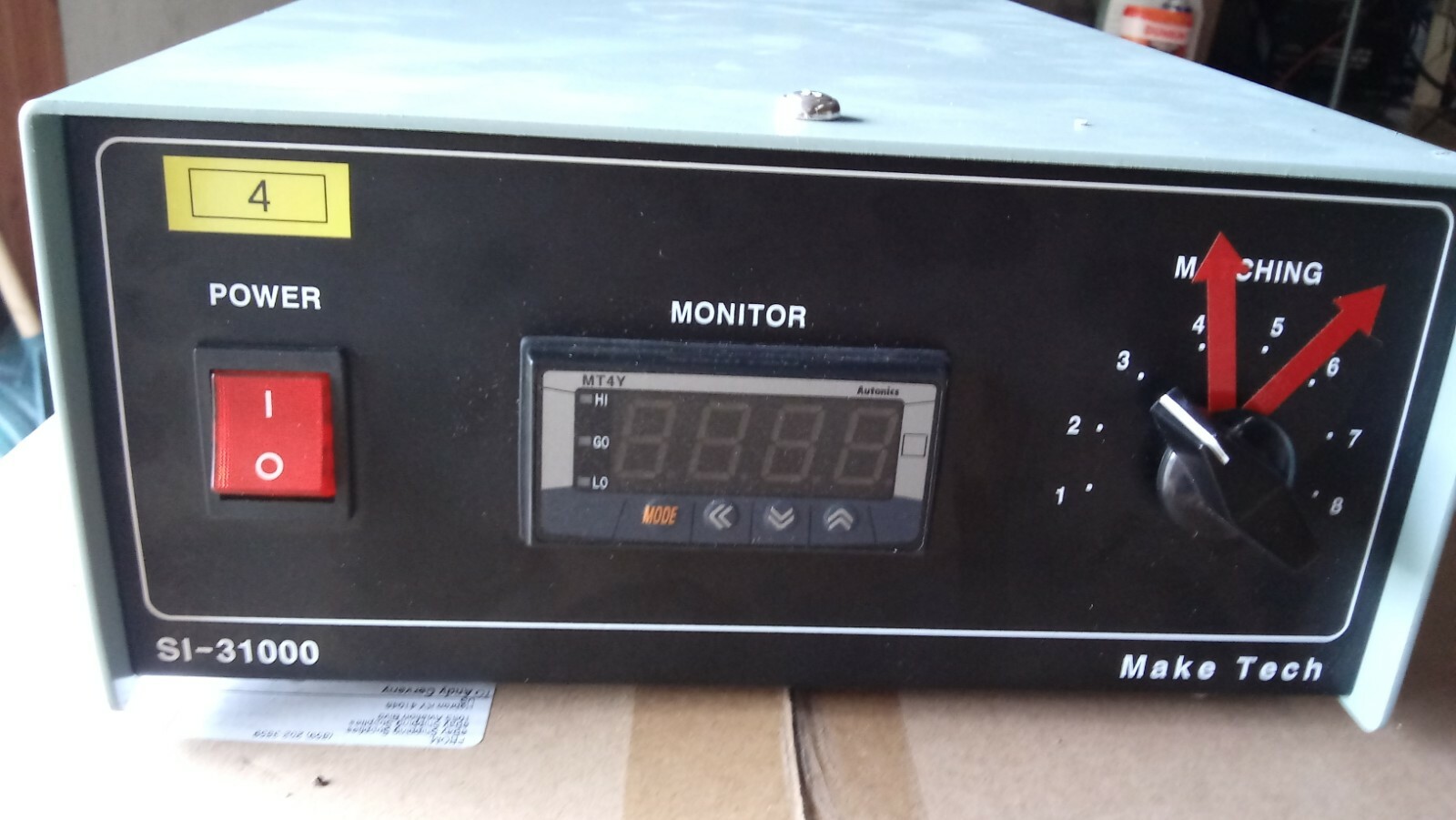 30 day WARRANTY Sonics Korea Make Tech SI-31000 Induction Power Supply NO CABLES