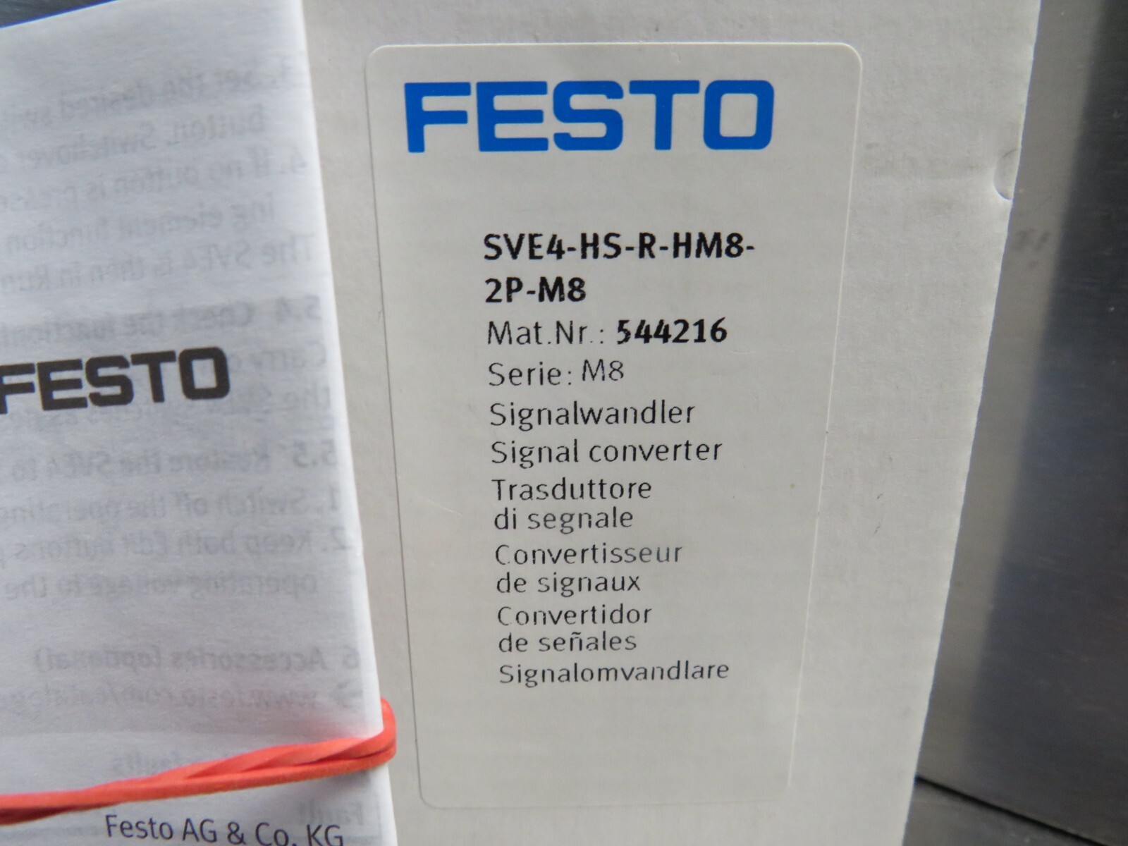 Festo SVE4-HS-R-HM8-2P-M8 Signal Converter 544216